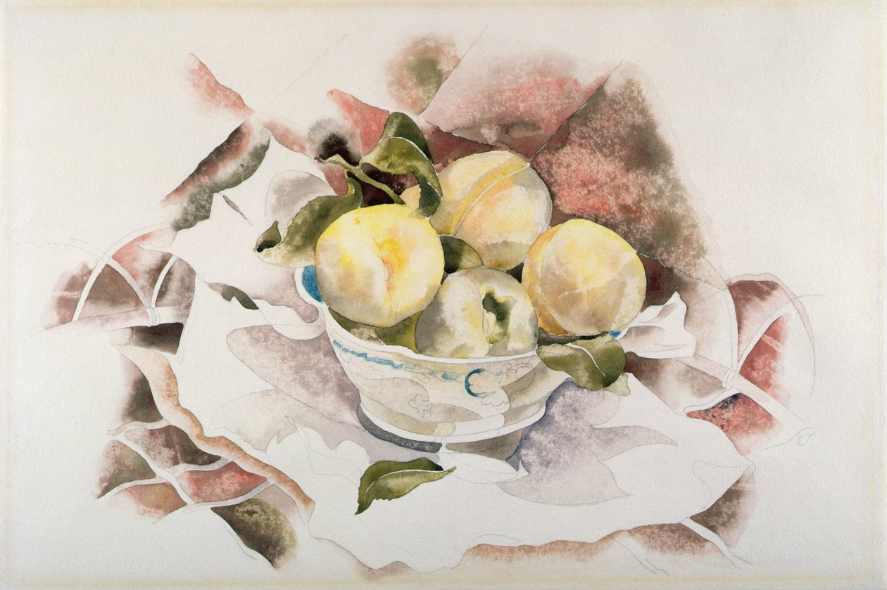 Still Life, Peaches, n. 1922 (akvarelli grafiitin päällä paperille) tekijältä Charles Demuth