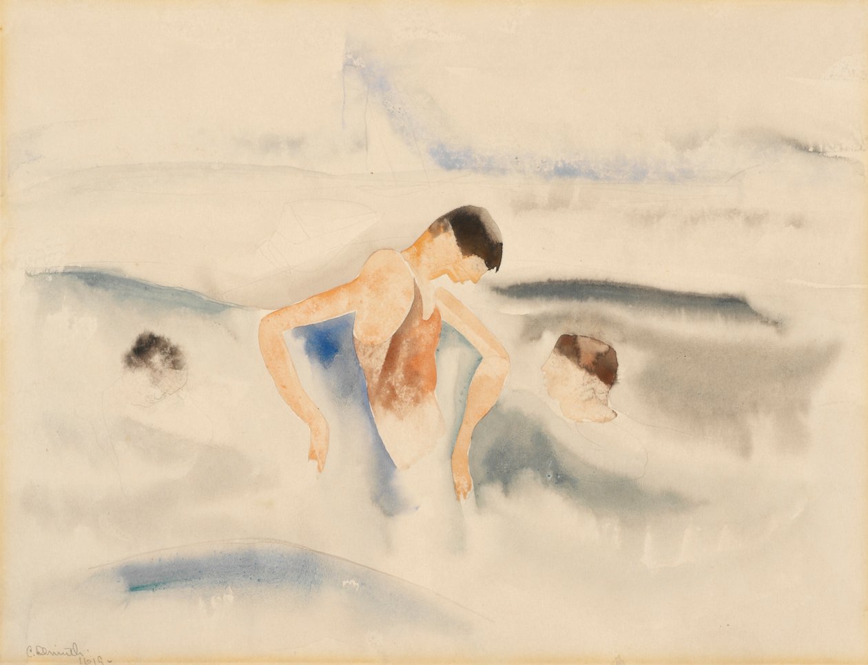 Kolme hahmoa vedessä tekijältä Charles Demuth