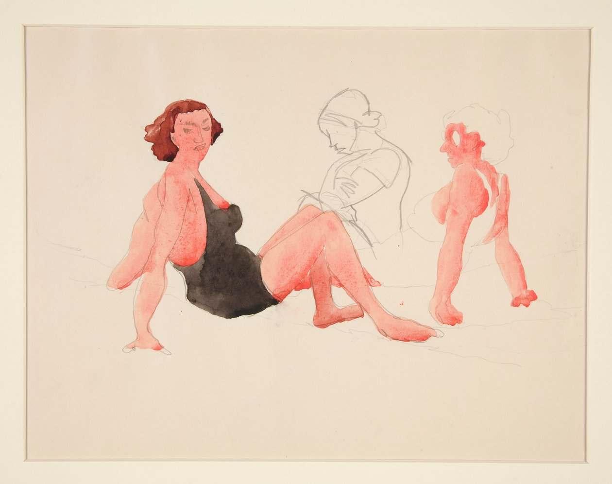 Kolme naista rannalla, Provincetown tekijältä Charles Demuth