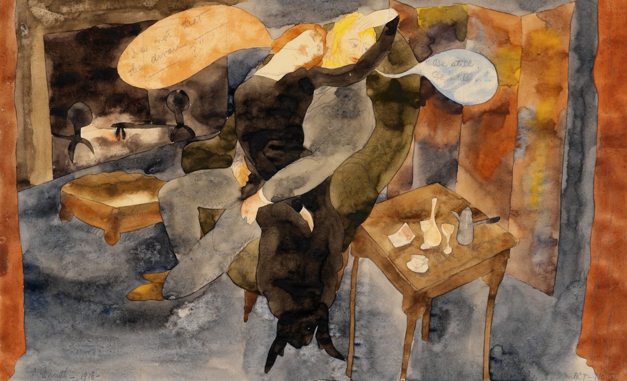 Zolas Pandora, 1918 (wc paperilla) tekijältä Charles Demuth