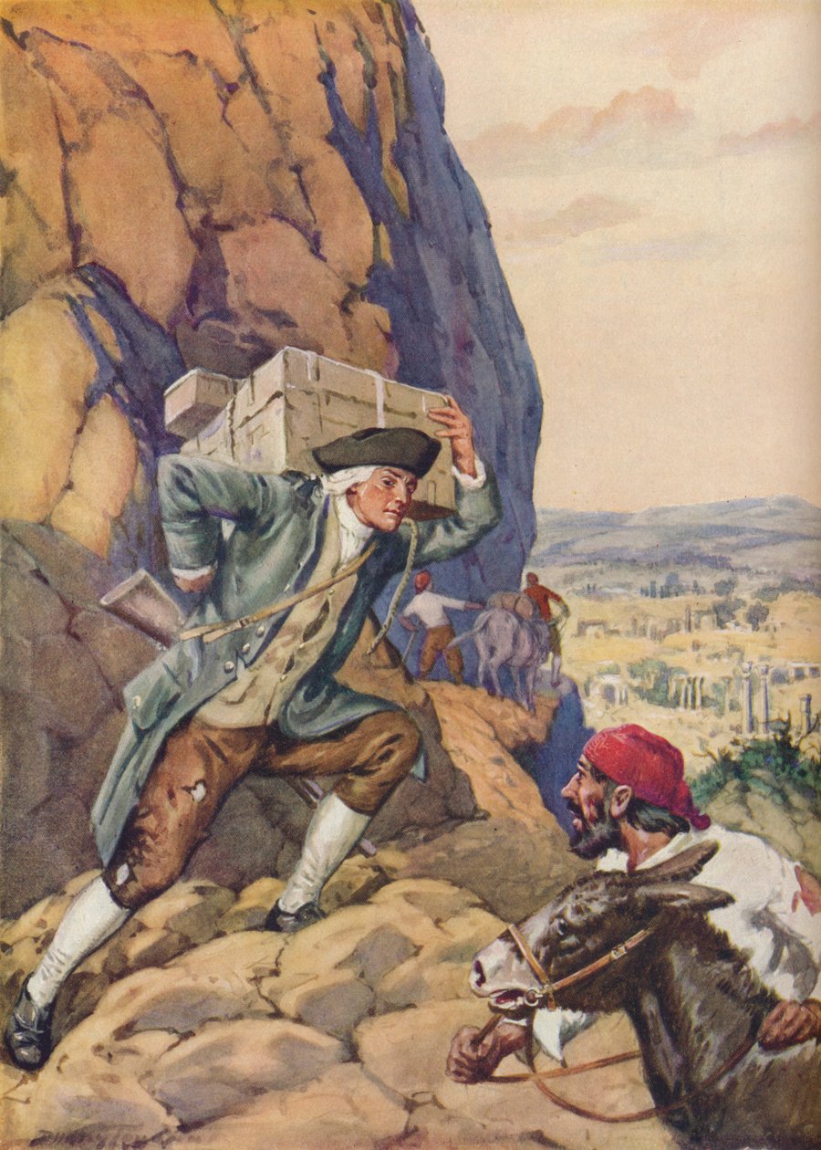 James Bruce auttaa seuraajaansa, vuodelta 1925 tekijältä Charles Dudley Tennant