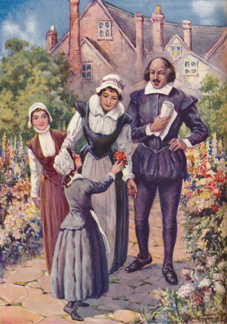 William Shakespeare - Kaunis kukinta runoilijoiden kuninkaalle, vuodelta 1925 tekijältä Charles Dudley Tennant