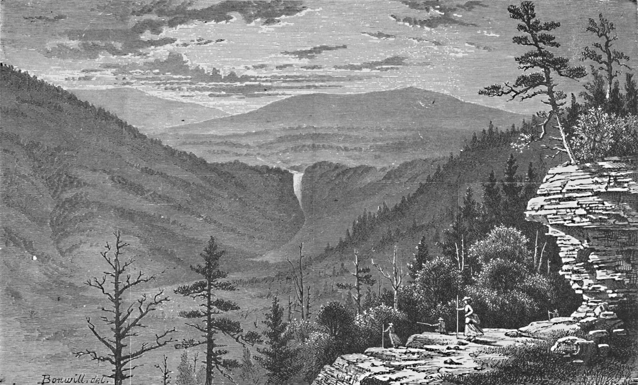 Sunset Rock, Catskill Mountains, 1883 tekijältä Charles E. H. Bonwill