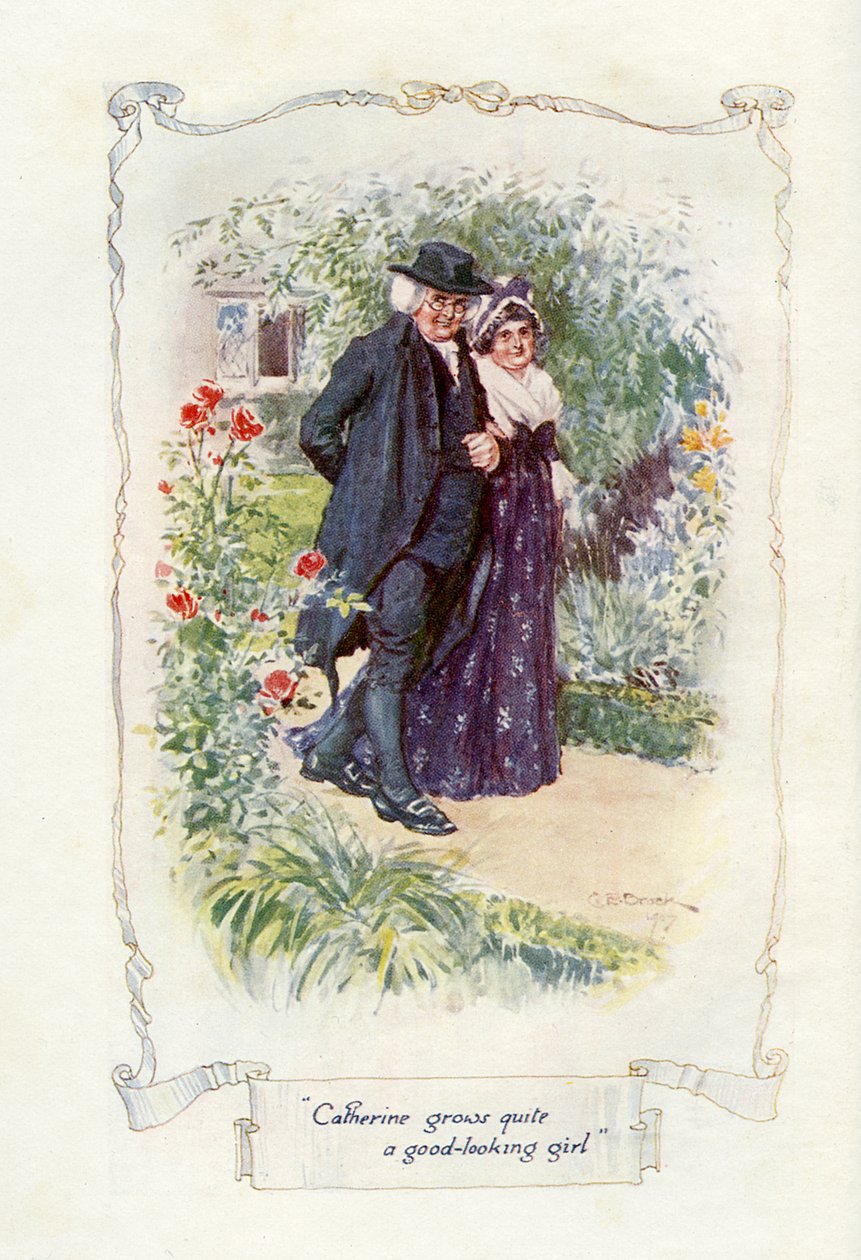 Catherine kasvaa melko hyvännäköiseksi tytöksi, 1907 (kuva) tekijältä Charles Edmund Brock