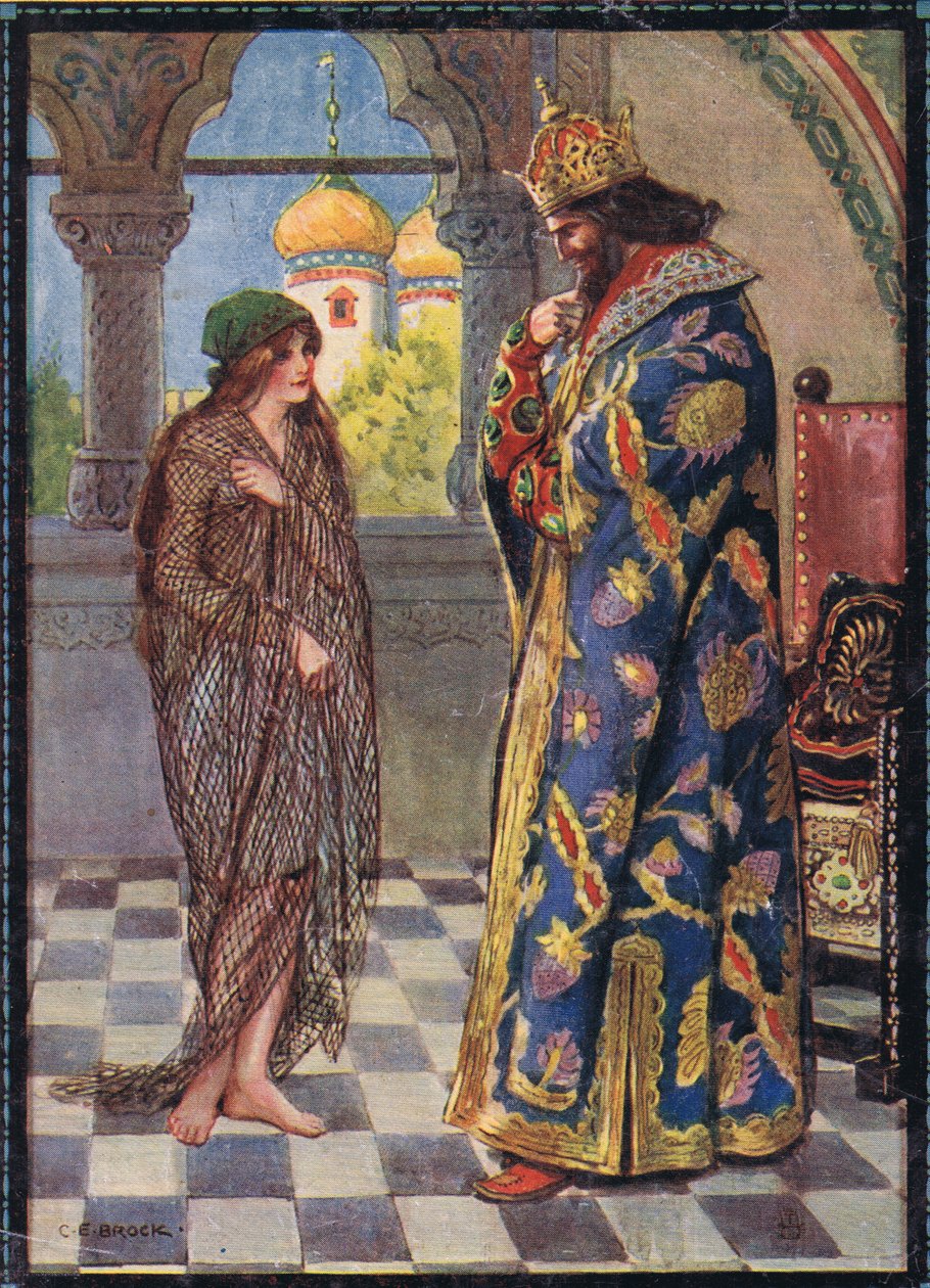 Kansikuva Moses Gasterin (1856-1939) lastentarinoista Romanian legendoista 1921 tekijältä Charles Edmund Brock