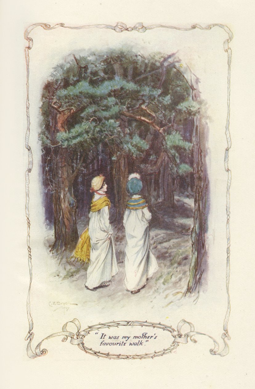Se oli äitini lempikävelyretki, 1907 (kuvitus) tekijältä Charles Edmund Brock