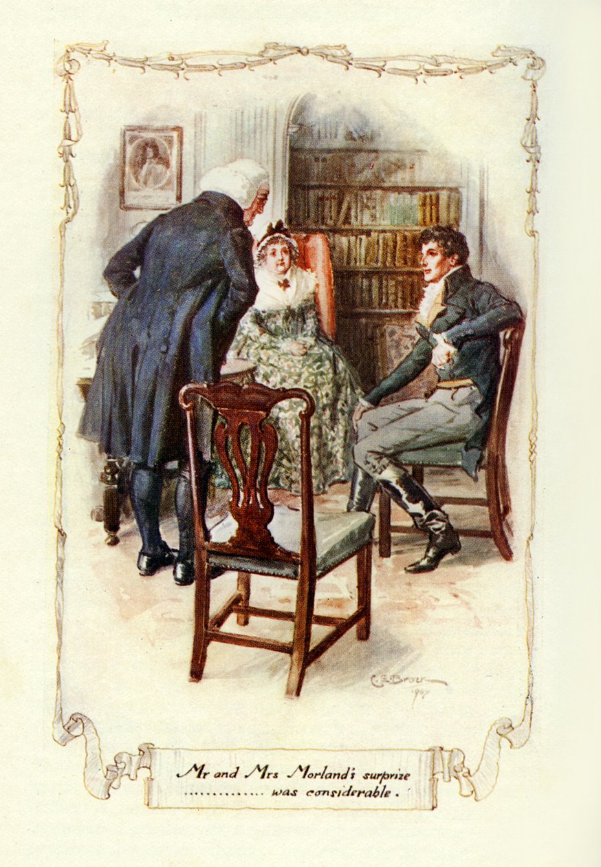 Herra ja rouva Morlandsin yllätys ......oli huomattava, 1907 (kuva) tekijältä Charles Edmund Brock