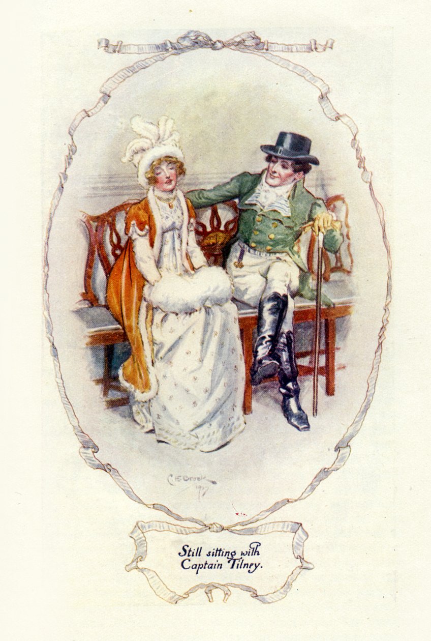 Istuu edelleen kapteeni Tilneyn kanssa, 1907 (kuva) tekijältä Charles Edmund Brock