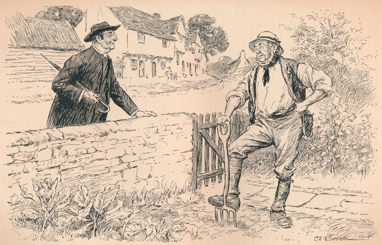 Kirkkoherra, 1909 tekijältä Charles Edmund Brock