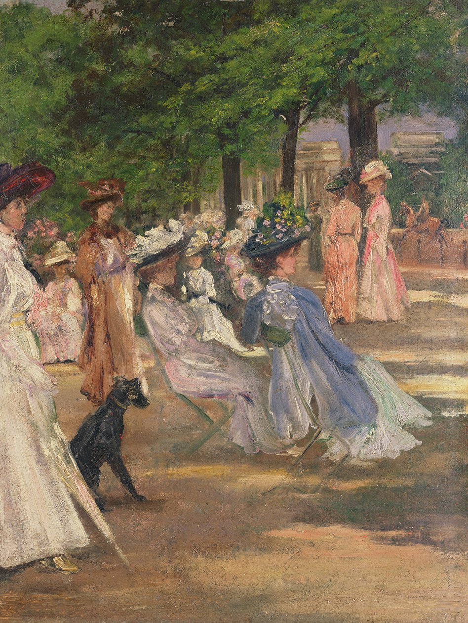 Figuurit Hyde Parkissa (öljy) tekijältä Charles Edward Conder
