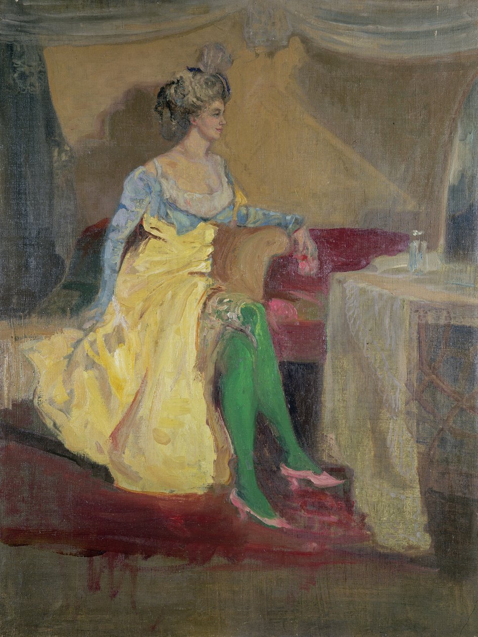 Huonekalut ja erilaiset esineet 1100- ja 1300-luvuilta tekijältä Charles Edward Conder