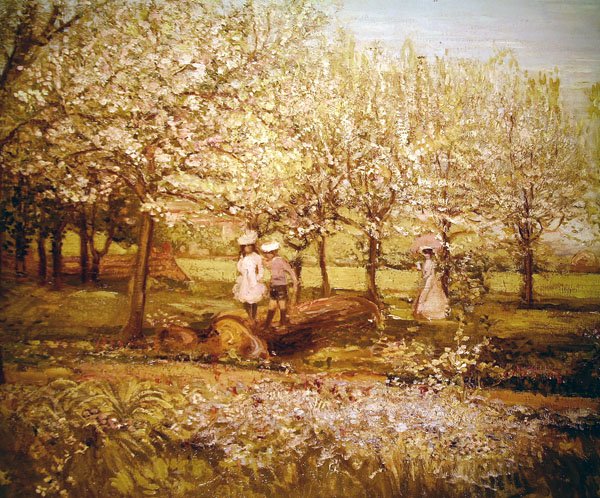 Hedelmätarha (öljy kankaalle) tekijältä Charles Edward Conder