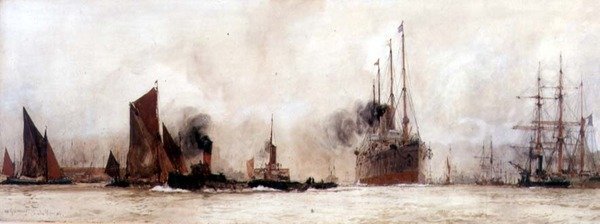 Thamesilla, Gravesend tekijältä Charles Edward Dixon