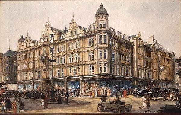 Old Building, Bourne ja Hollingsworth, Oxford Street tekijältä Charles Edward Dixon