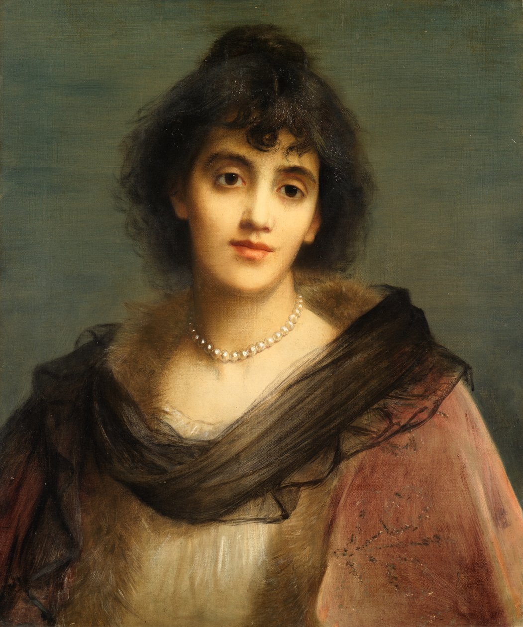 Mrs Pat Campbell toisena rouva Tanquerayna (öljy kankaalle) tekijältä Charles Edward Halle