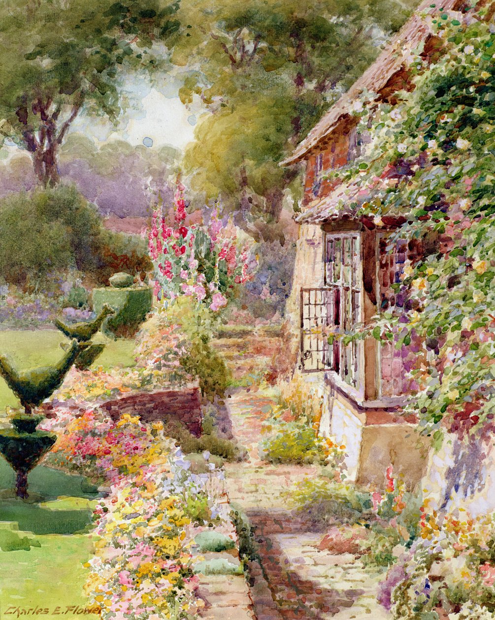 Kings Manor Garden East Hendredissä, Oxonissa tekijältä Charles Edwin Flower