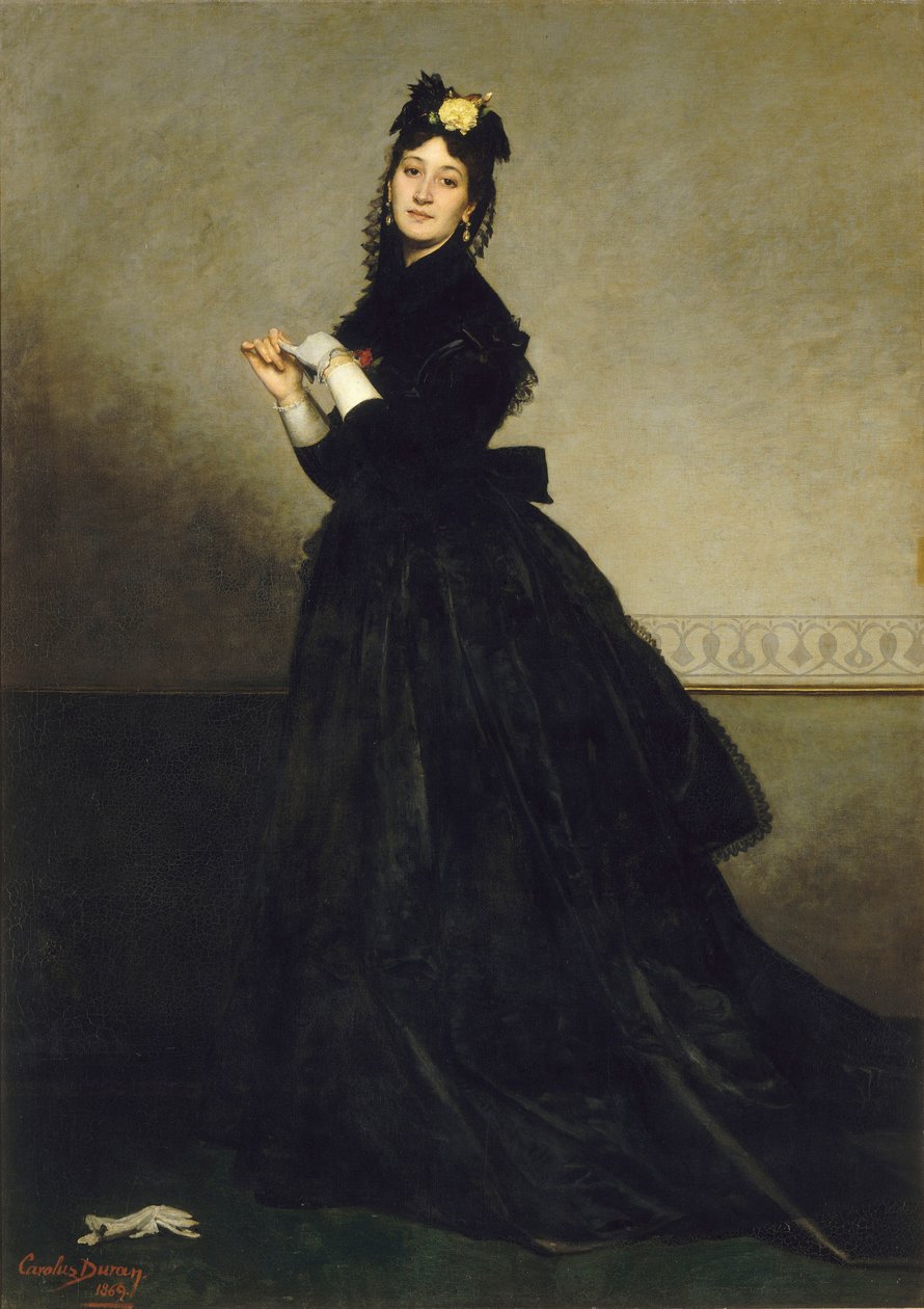 La Dame aux gants The Lady with the Glove, 1869. tekijältä Charles Emile Auguste Carolus Duran