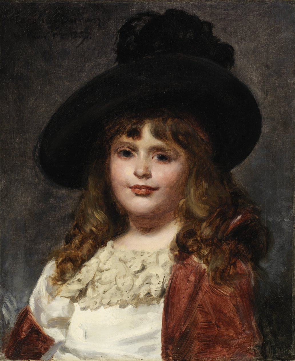 Laura seitsemänvuotiaana, 1887. tekijältä Charles Emile Auguste Carolus Duran