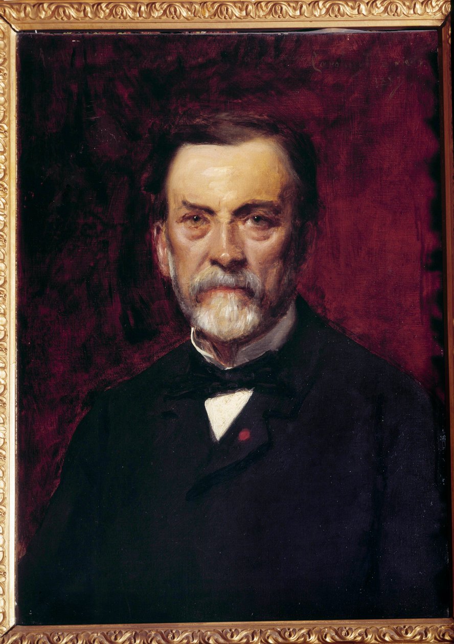 Louis Pasteurin muotokuva (1822-1895) Emile Auguste Carolus Duranin (1837-1917) maalaus 1800-luvun Pariisi, Musee Pasteur tekijältä Charles Emile Auguste Carolus Duran