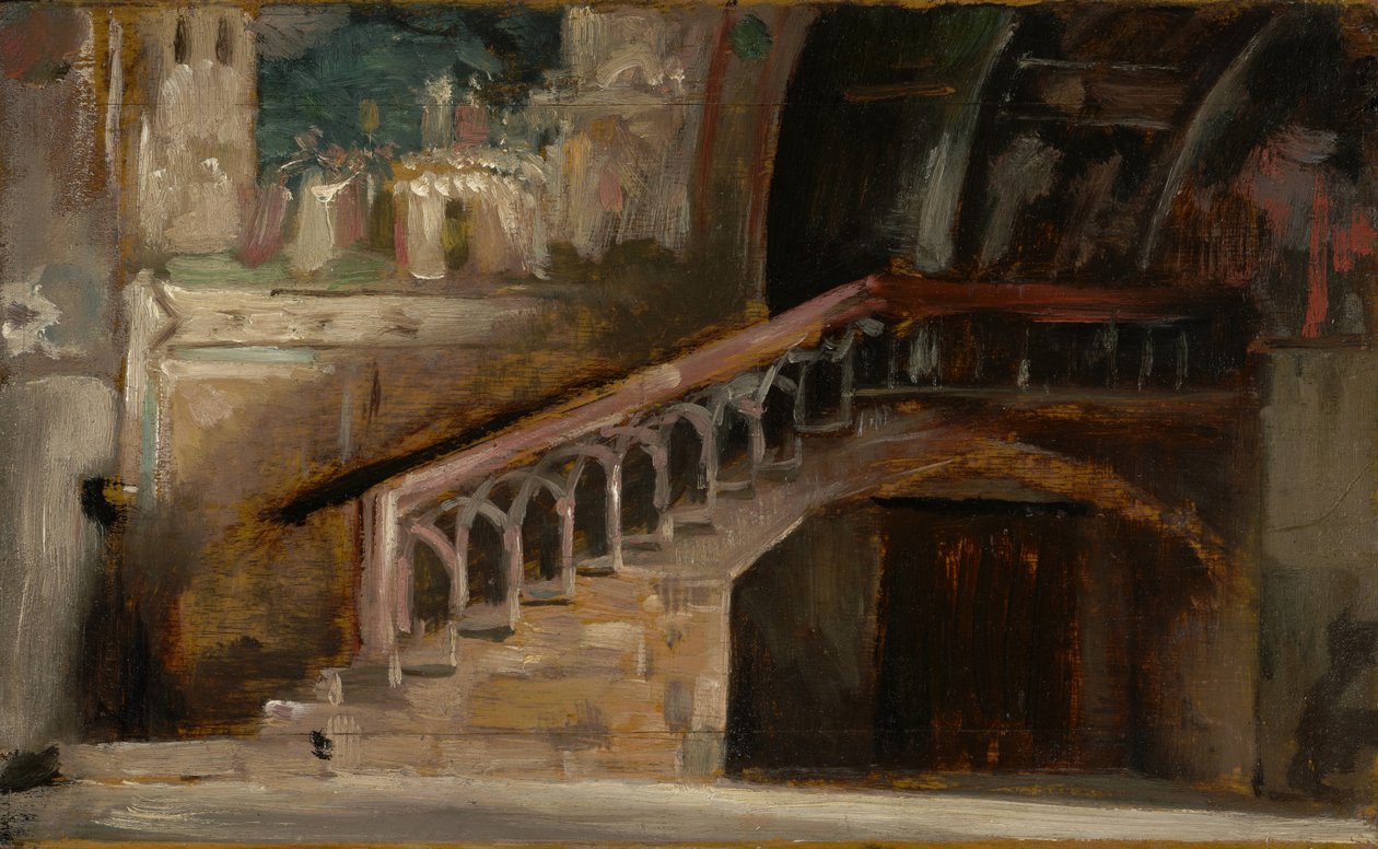 Näkymä San Francescon alakirkossa Assisissa, 1876 tekijältä Charles Emile Auguste Carolus Duran