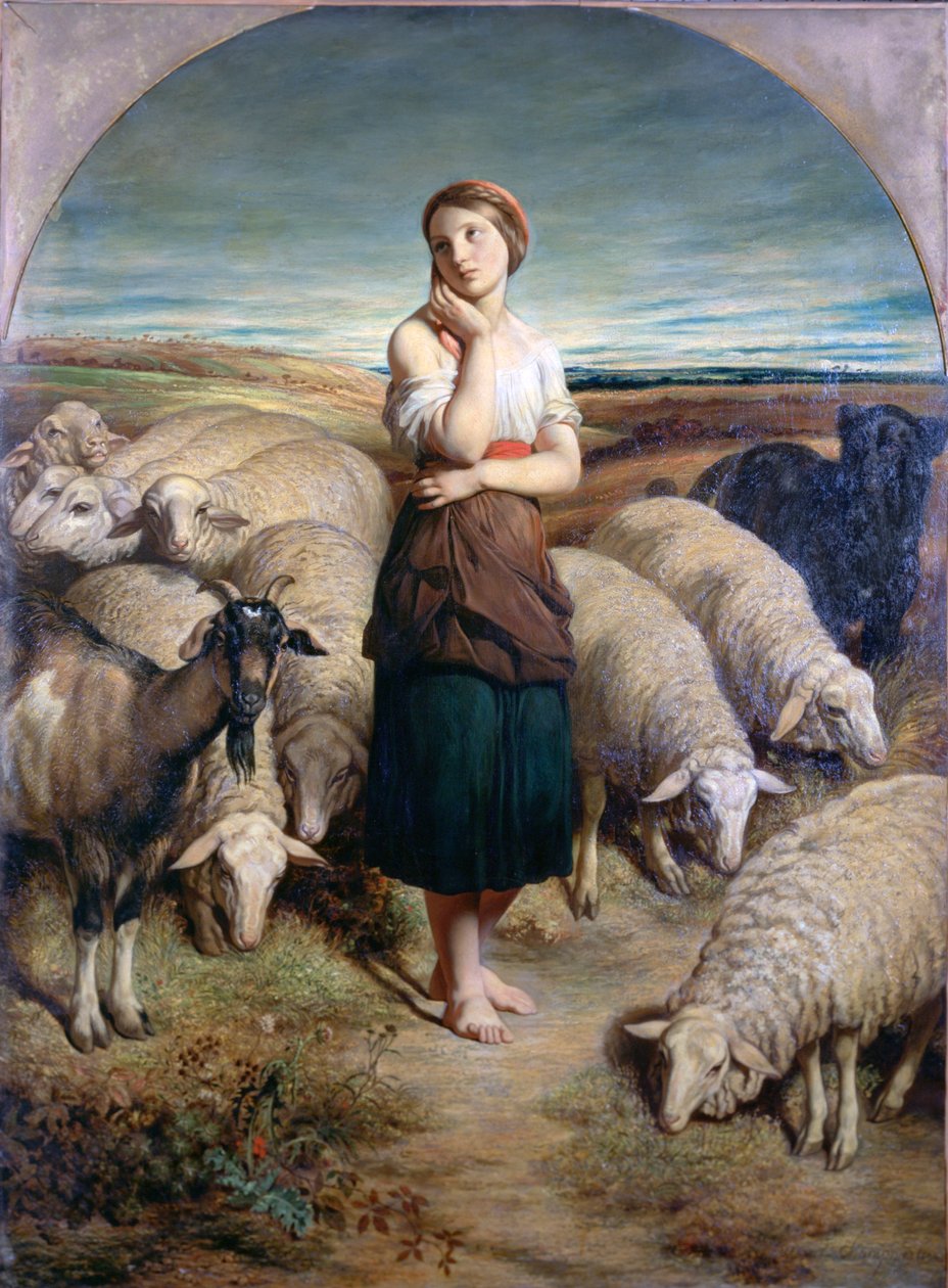 Saint Genevieve, C1810-1880 tekijältä Charles Emile Callande de Champmartin