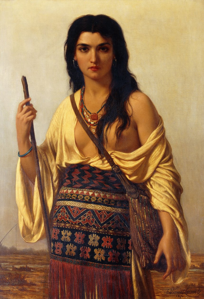 Minnehaha, 1871 tekijältä Charles Emile Hippolyte Vernet Lecomte