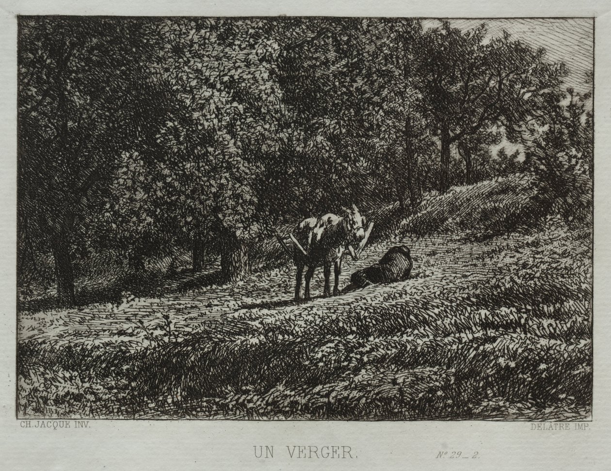 Orchard. tekijältä Charles Emile Jacque
