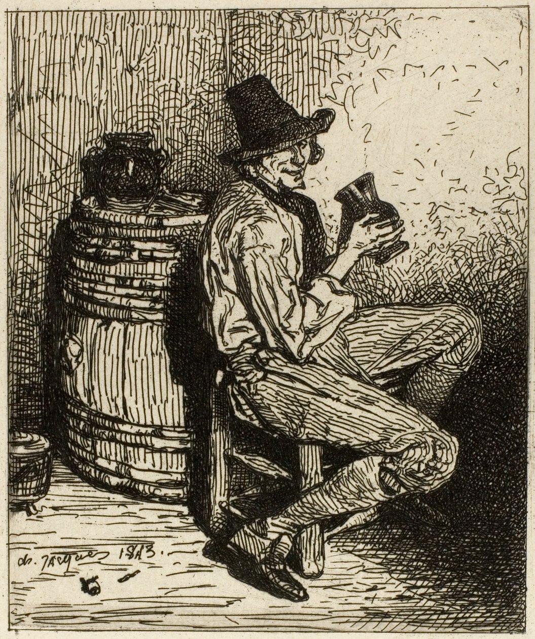 Juomari tekijältä Charles Emile Jacque