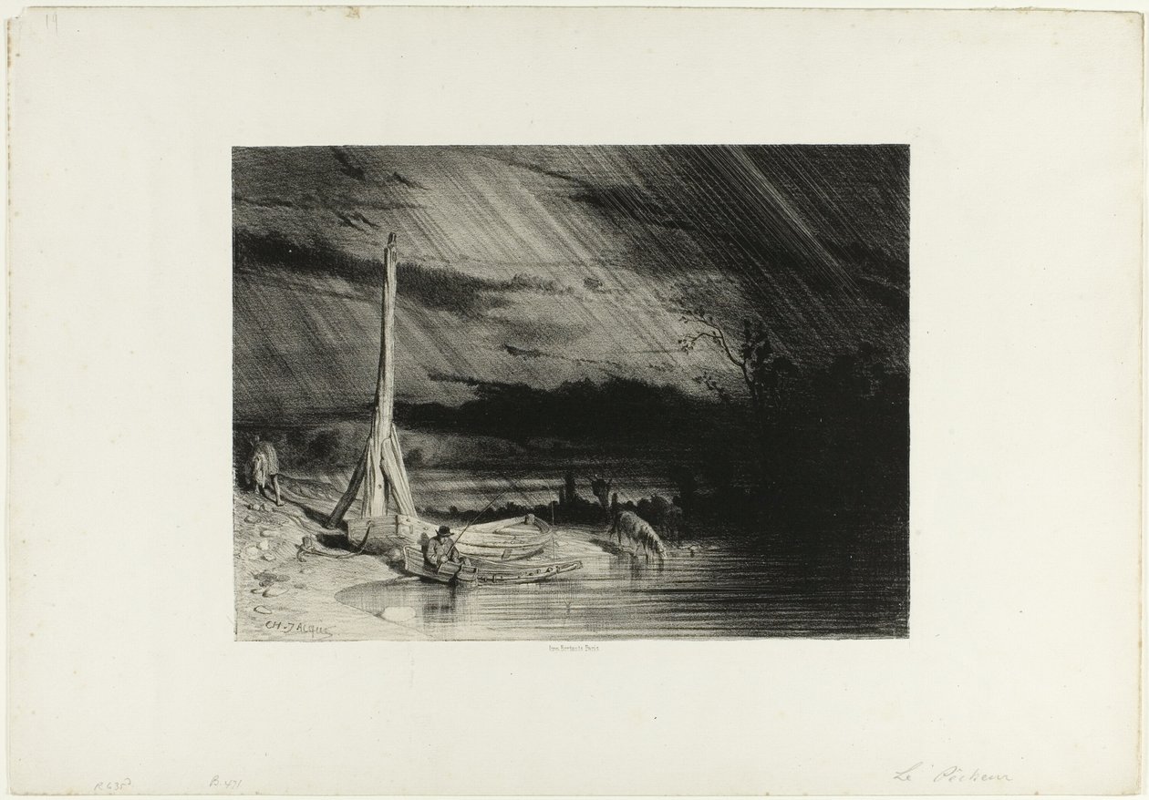 Kalastaja tekijältä Charles Emile Jacque