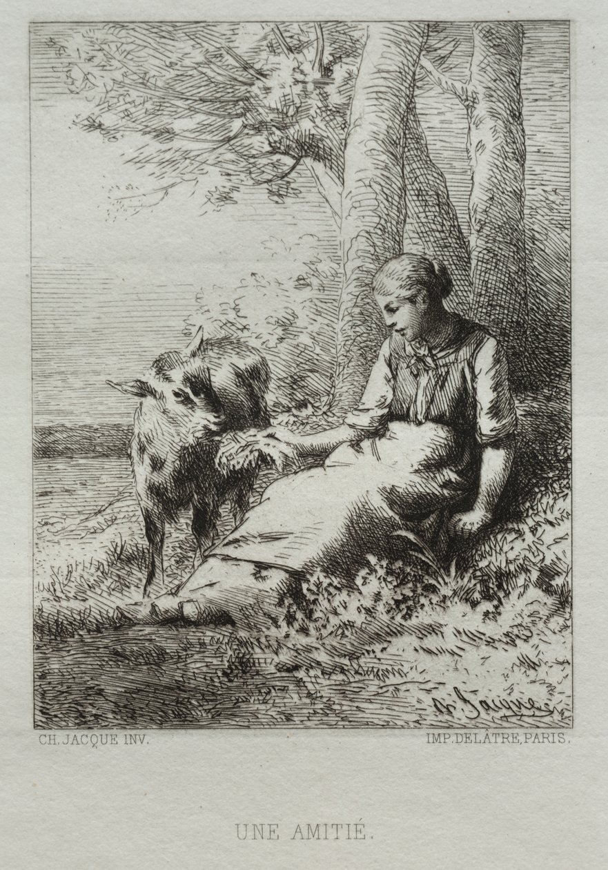 Ystävyys tekijältä Charles Emile Jacque