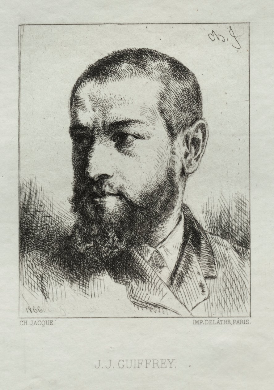 J. J. Guiffrey, 1866. tekijältä Charles Emile Jacque