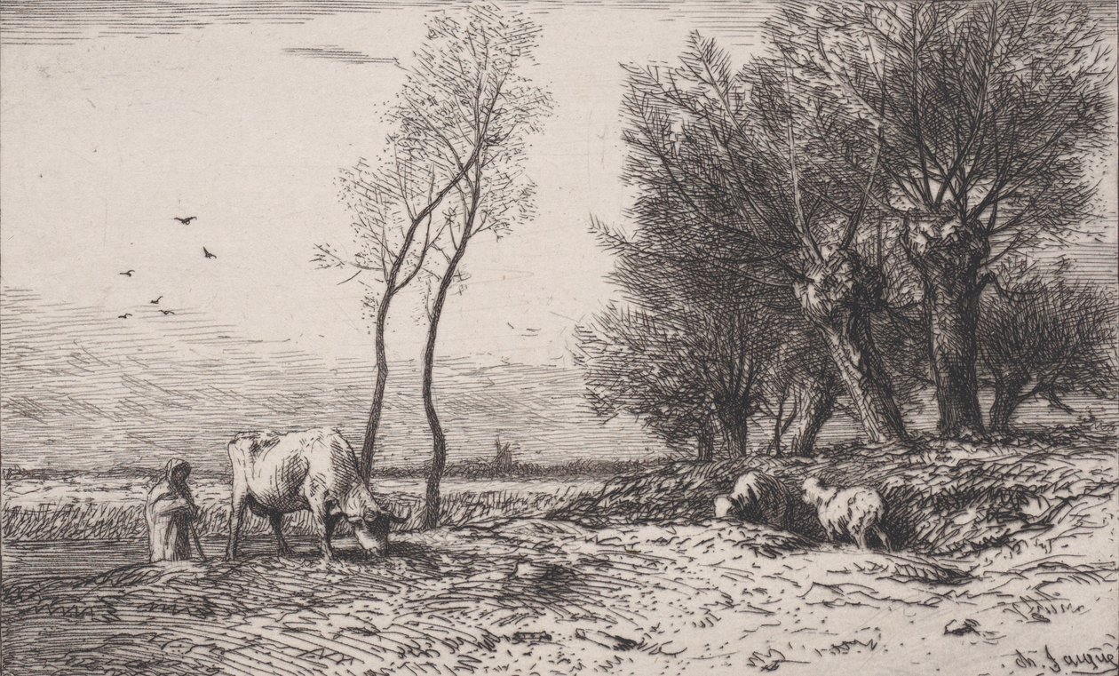 Talvi, 1867. tekijältä Charles Emile Jacque