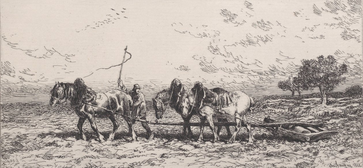 Rulla, 1868. tekijältä Charles Emile Jacque