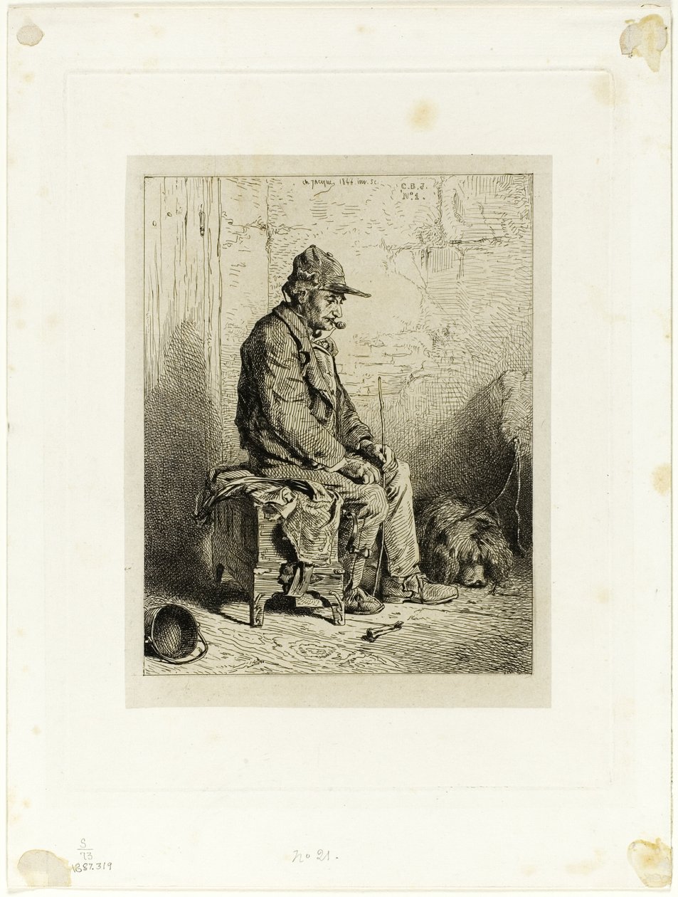 Posetiivari tekijältä Charles Emile Jacque