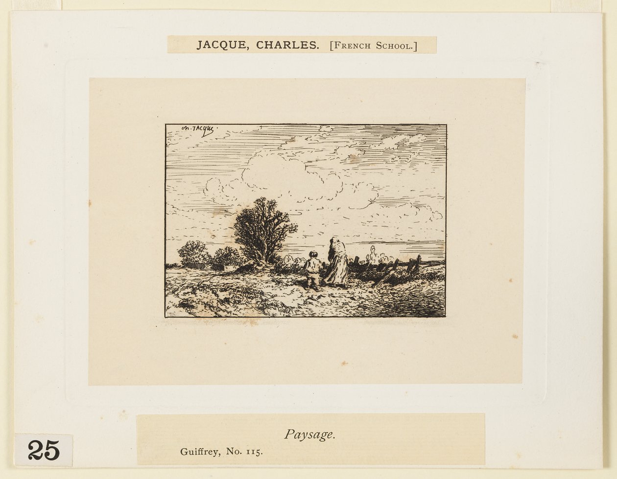 Maaseutu tekijältä Charles Emile Jacque