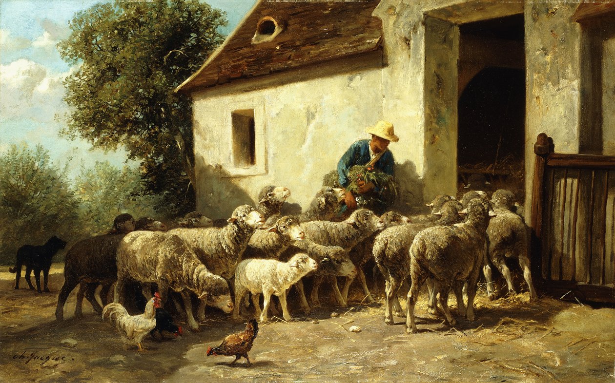 Kotiin paluu, tekijältä Charles Emile Jacque