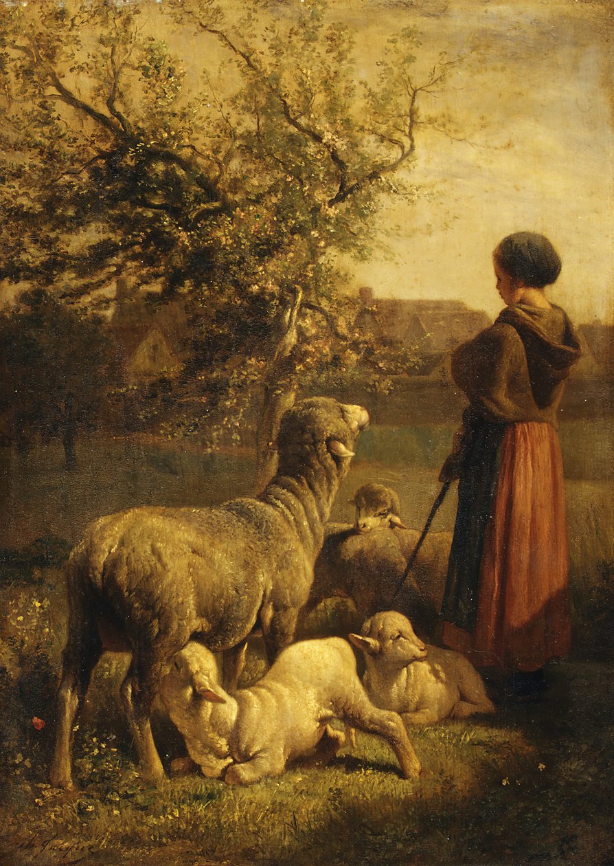 Kevät. tekijältä Charles Emile Jacque