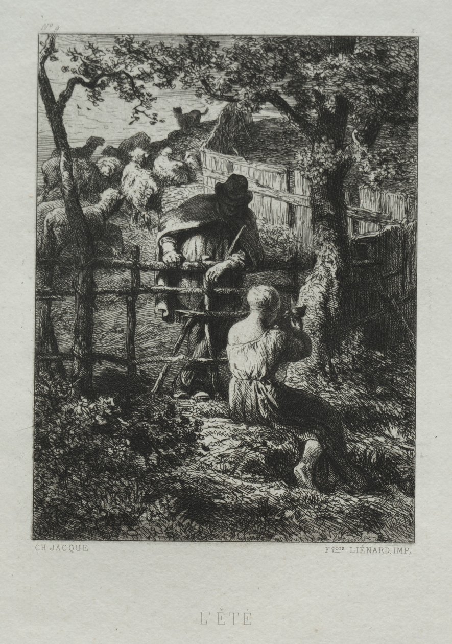Kesäpäivä. tekijältä Charles Emile Jacque