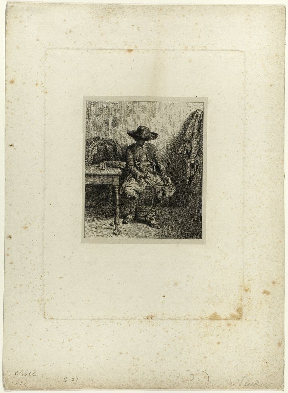 Rikkinäinen astia tekijältä Charles Emile Jacque