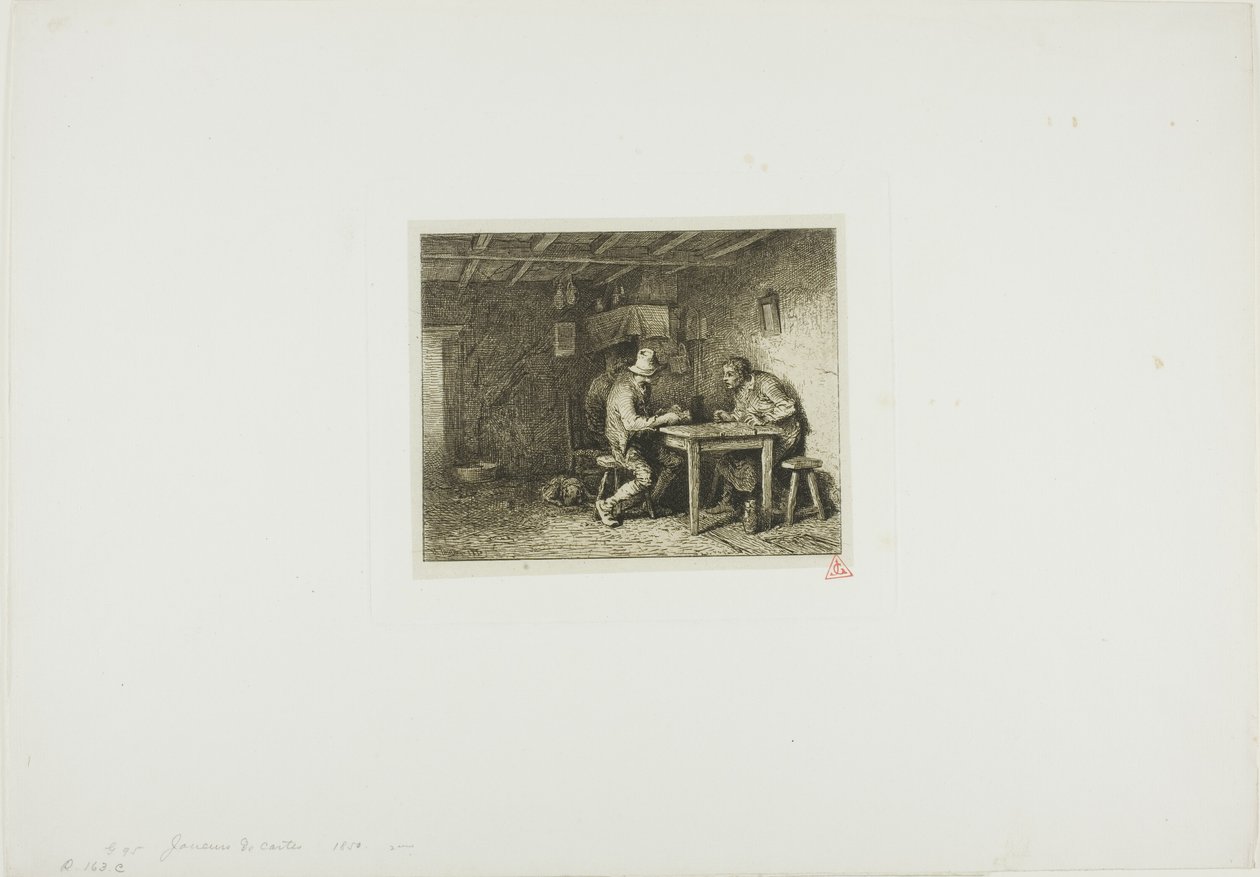 Kortinpelaajat tekijältä Charles Emile Jacque