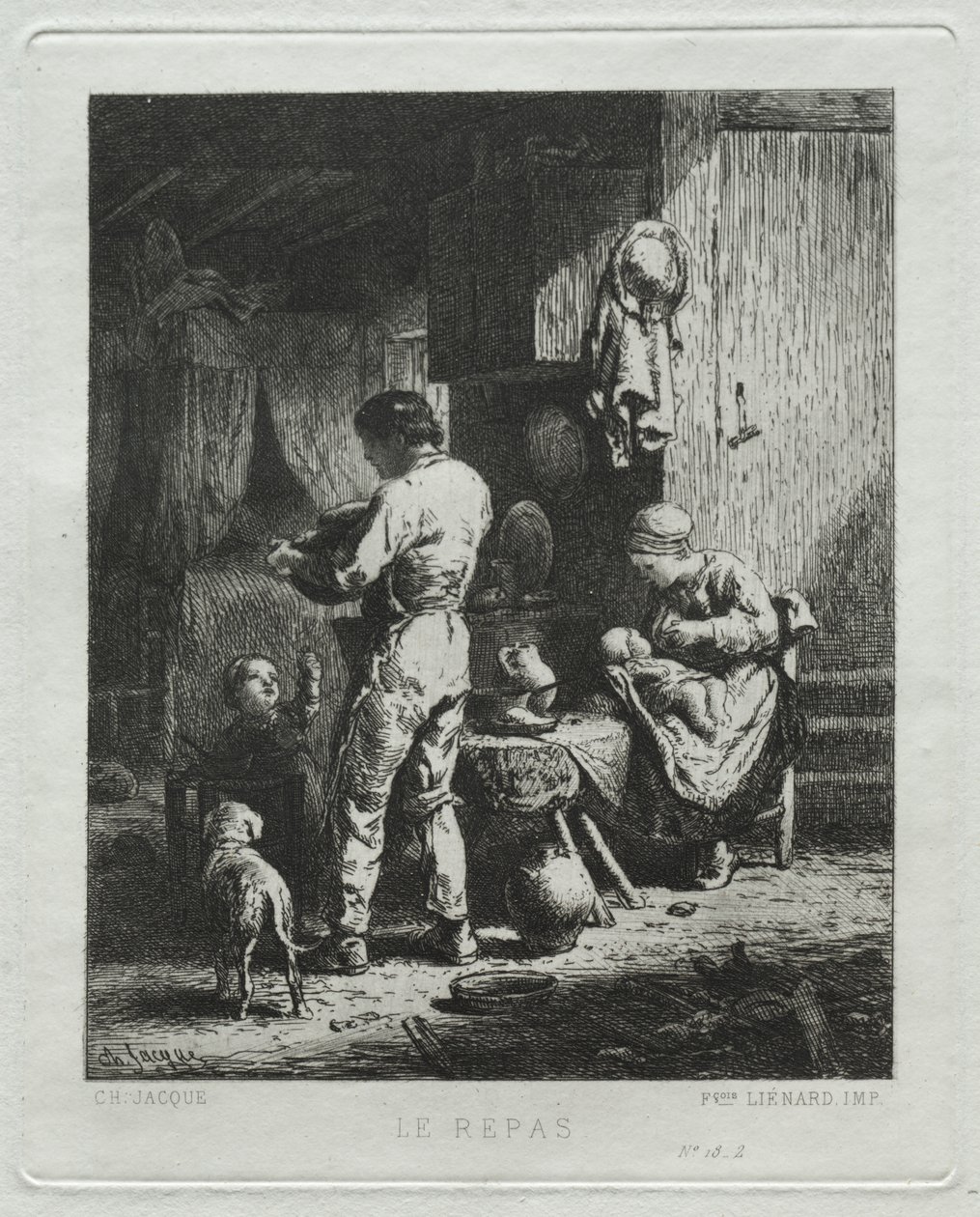 Ateria tekijältä Charles Emile Jacque
