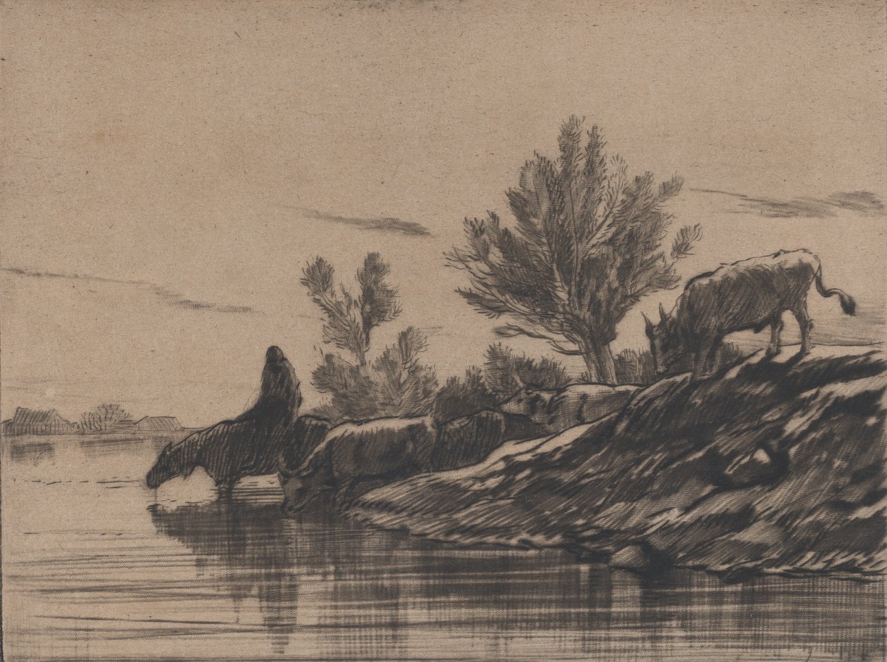 Kasteluaukko, 1848. tekijältä Charles Emile Jacque