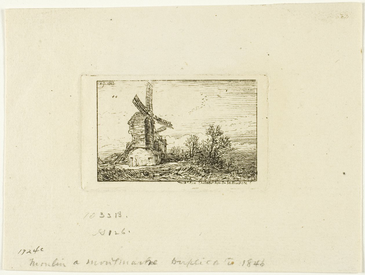 Tuulimylly tekijältä Charles Emile Jacque