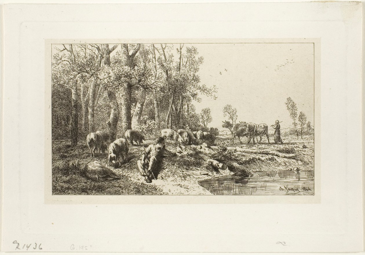 Talvi tekijältä Charles Emile Jacque