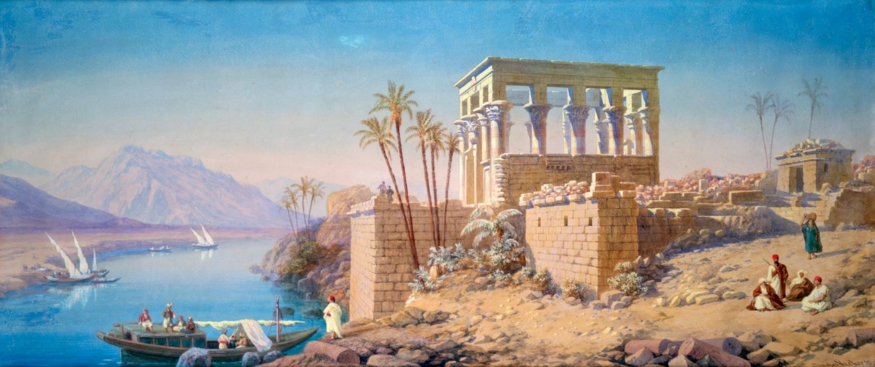 Philae, Egypti, 1863 tekijältä Charles Émile de Tournemine