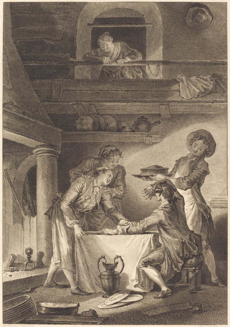 Ankeriaspasta tekijältä Charles Emmanuel Patas after Jean Honoré Fragonard