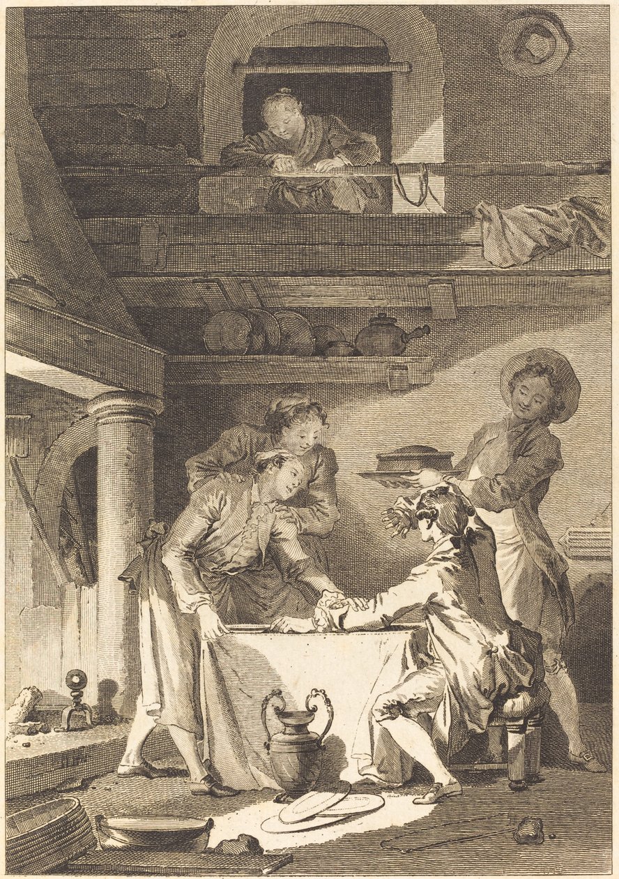 Ankeriaspasta tekijältä Charles Emmanuel Patas after Jean Honoré Fragonard