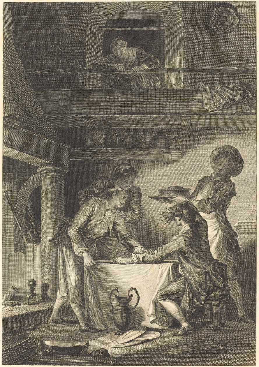 Ankeriaspasta tekijältä Charles Emmanuel Patas after Jean Honoré Fragonard