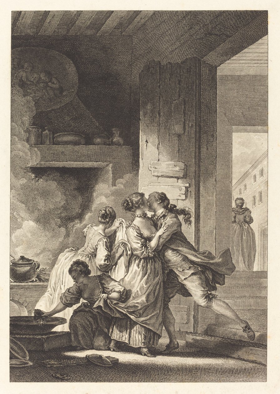 Emme koskaan ajattele kaikkea tekijältä Charles Emmanuel Patas after Jean Honoré Fragonard