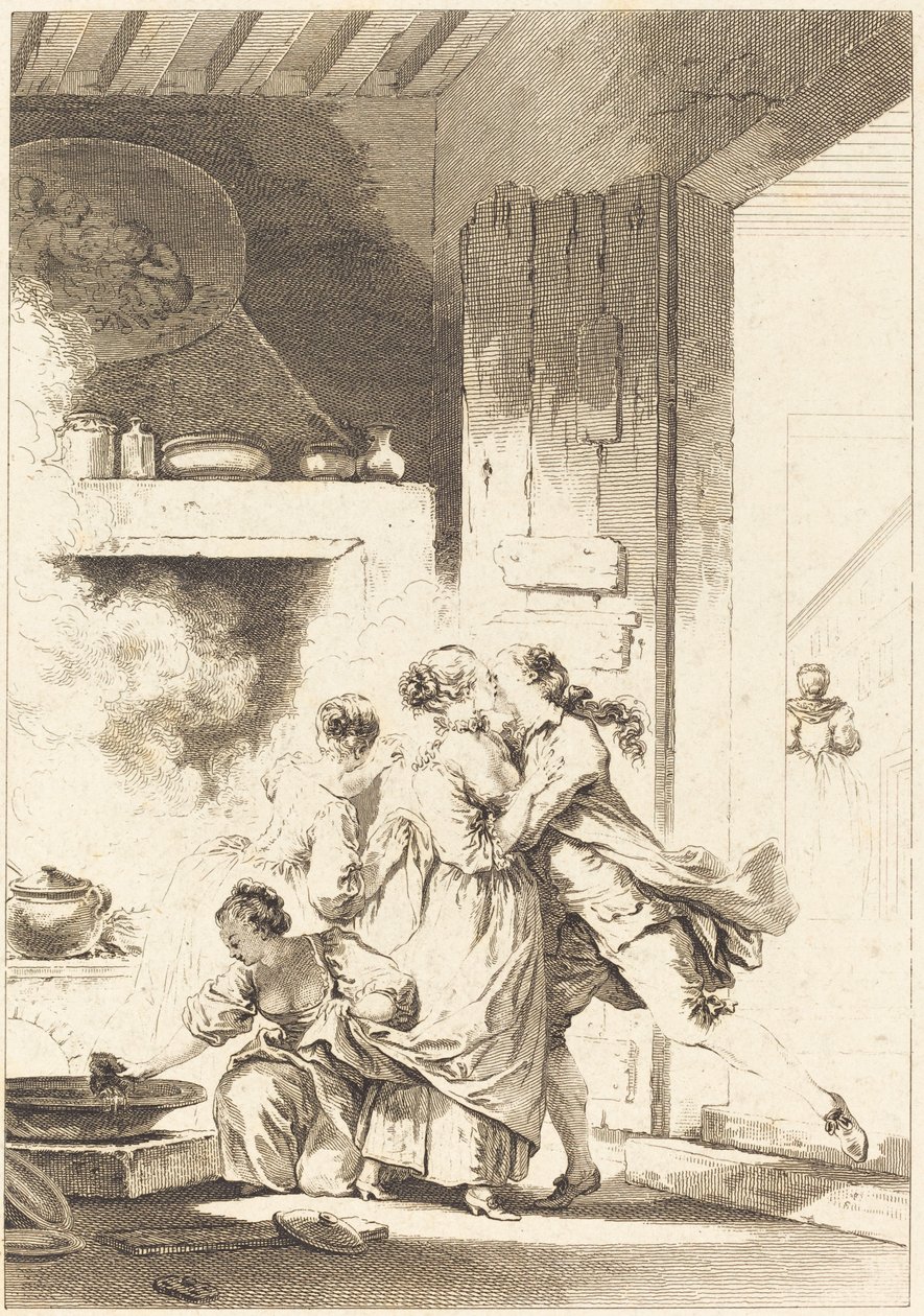 Emme koskaan ajattele kaikkea tekijältä Charles Emmanuel Patas after Jean Honoré Fragonard